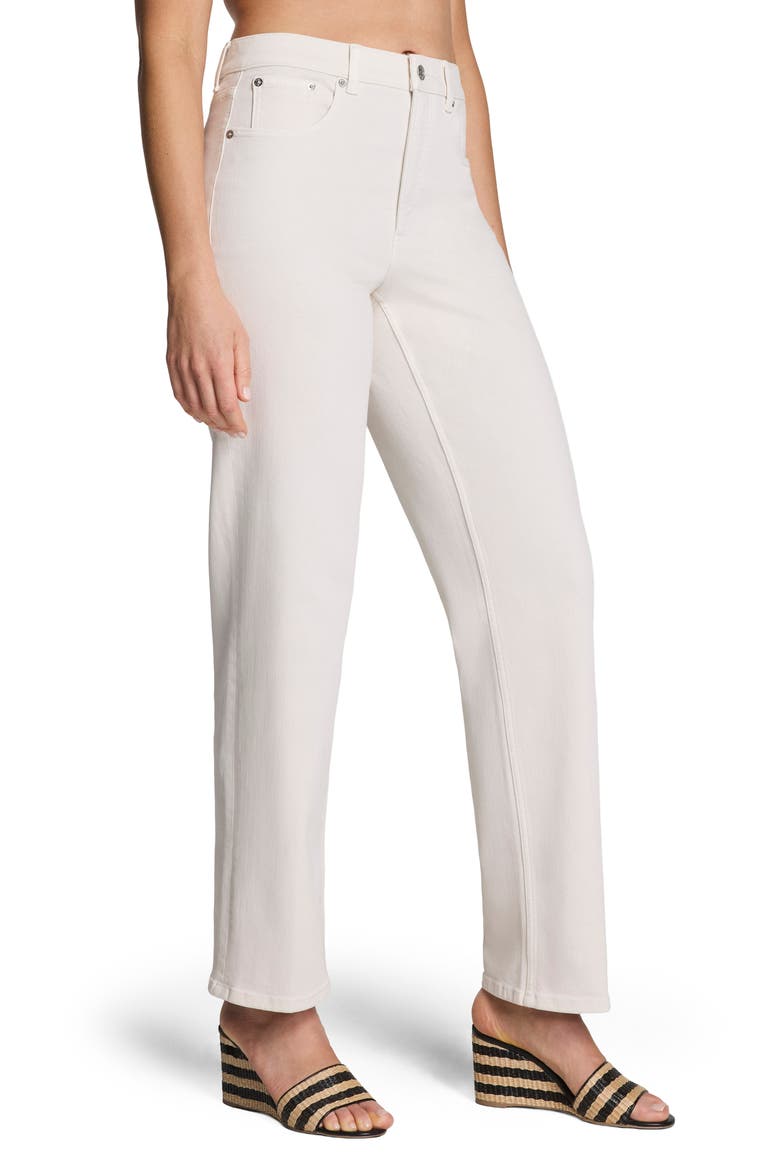 SPANXshape™ Authentic 360 High Waist '90s Straight Leg Jeans, Main, color, ALABASTER