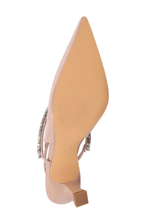 BERNESS BERNESS CAMILLE RHINESTONE POINTED TOE SLINGBACK PUMP