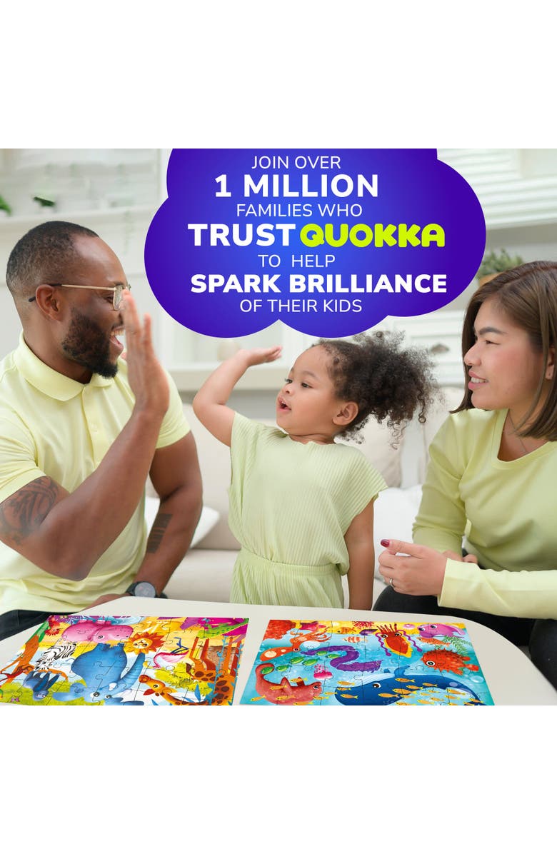 Quokka 30-Piece Puzzle Set for Kids, Alternate, color, Farm, Forest, Ocean, Africa