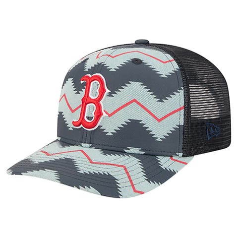 Men's New Era Denim/Navy Boston Red Sox Aztec Denim 9SEVENTY Adjustable Hat