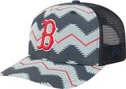 New Era Men's New Era Denim/Navy Boston Red Sox Aztec Denim 9SEVENTY Adjustable Hat