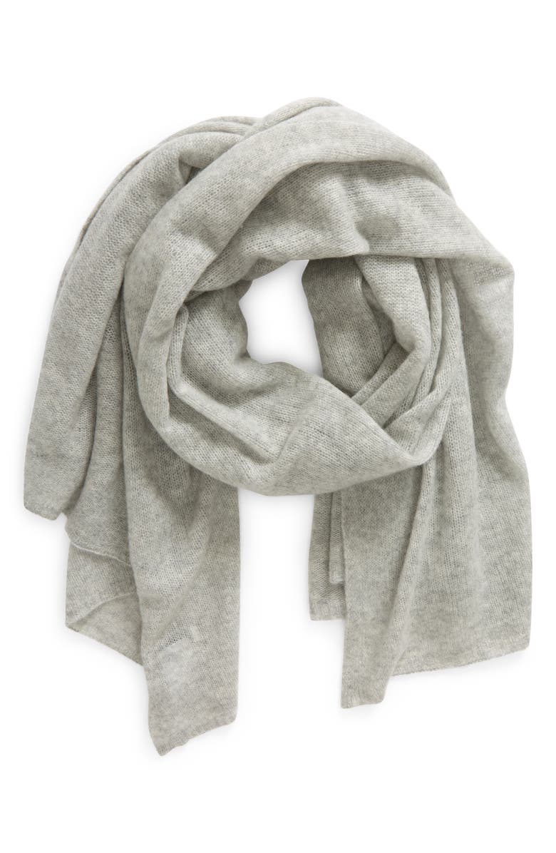 Vince Featherweight Cashmere Scarf, Main, color, Dove