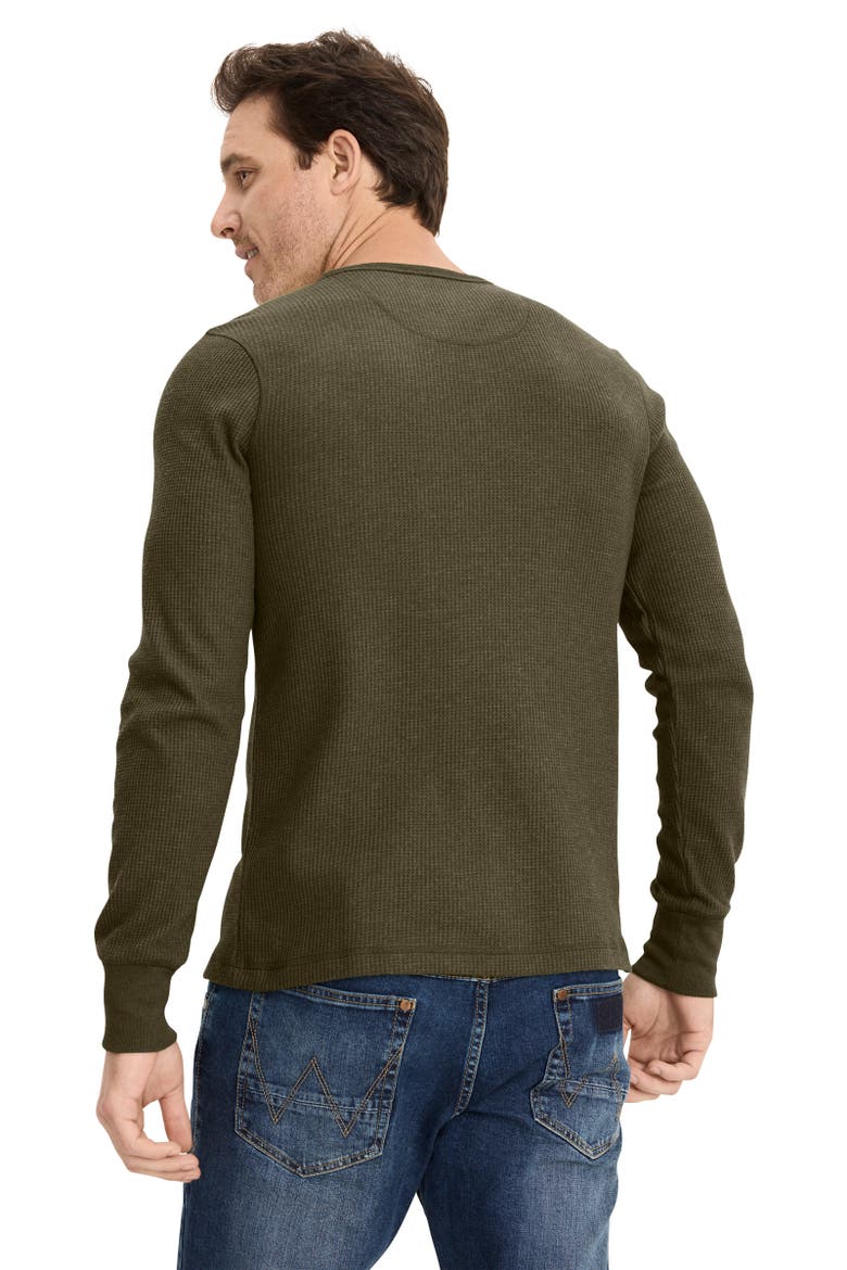Men's Tall Man Long Sleeve Waffle Crew, Alternate, color, North Woods