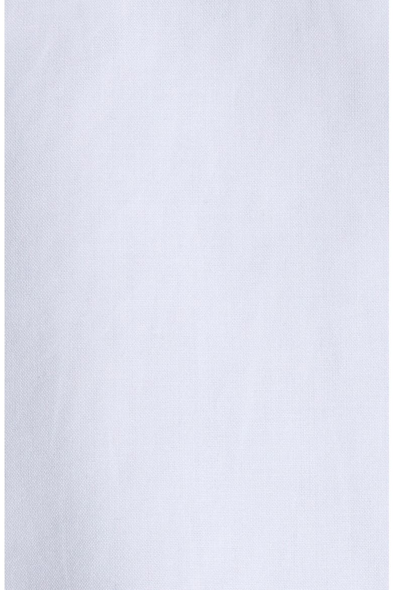 Bib Front Cotton Voile Crop Shirt, Alternate, color, AW002 WHITE