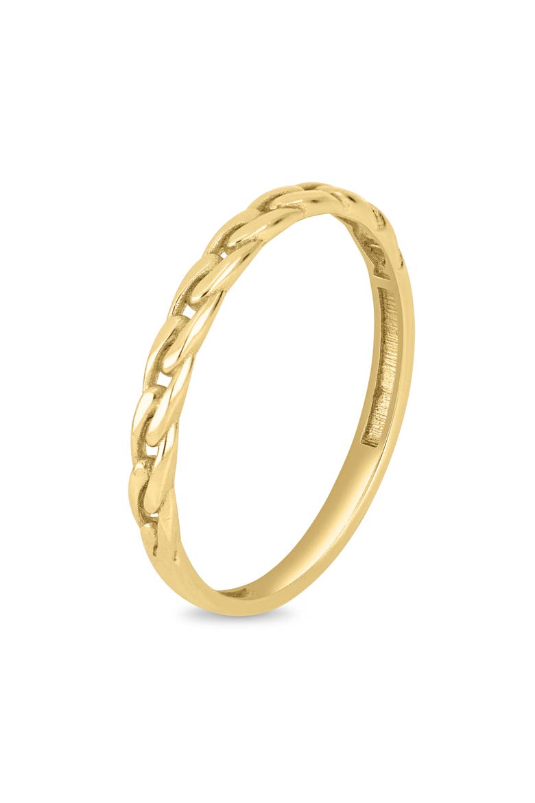 14k Gold Stackable Ring, Alternate, color, 14KY