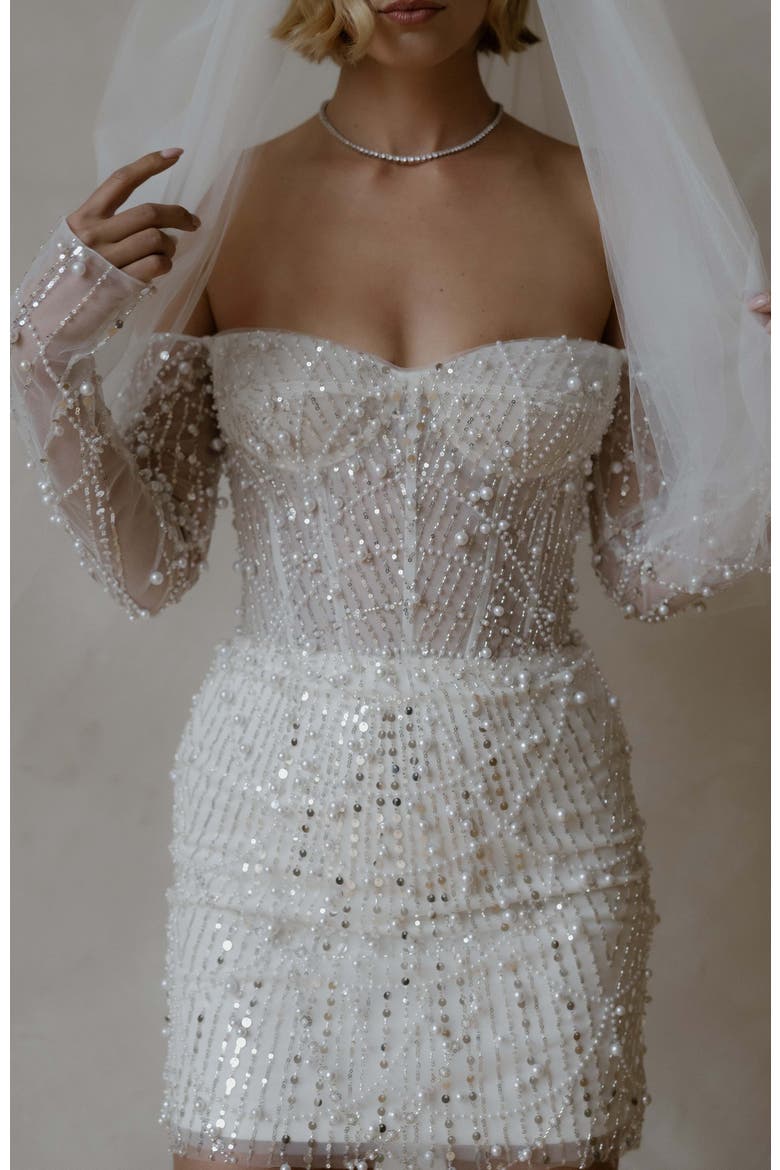 Amalfi Mini Dress, Main, color, Ivory