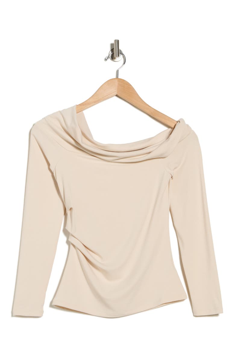 One-Shoulder Top, Alternate, color, BEIGE