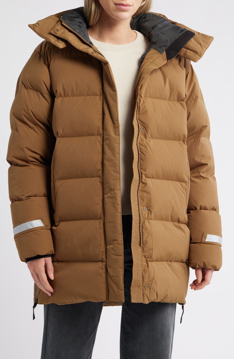 Helly Hansen Aspire Water Repellent Puffy Parka, Alternate, color, Sepia