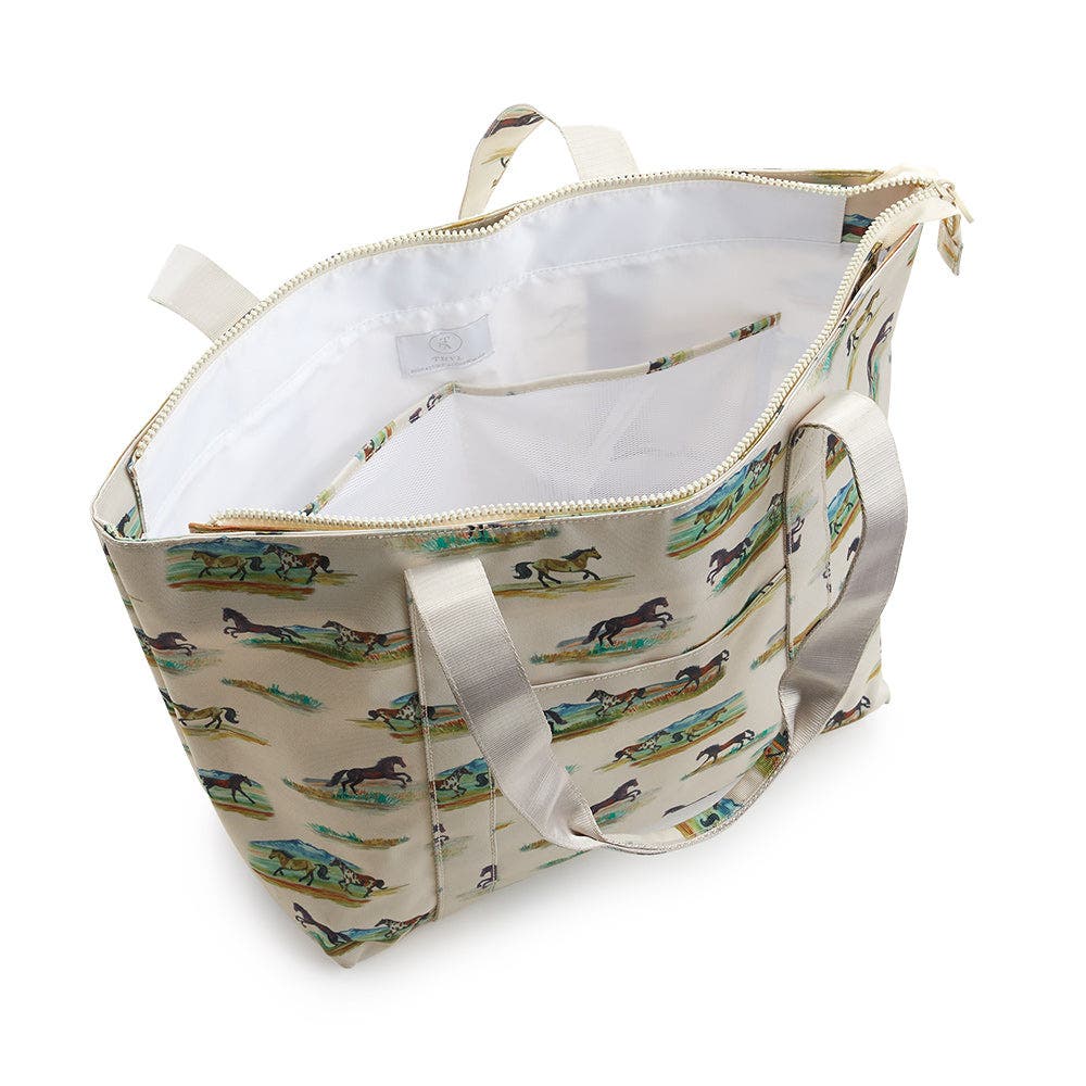 TRVL Design Wild Horses XL Tote, Alternate, color, 