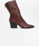 Prologue Shoes Laval Back-Zip Block Heel Boot