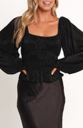 Petal & Pup Ceppia Plissé Long Sleeve Top