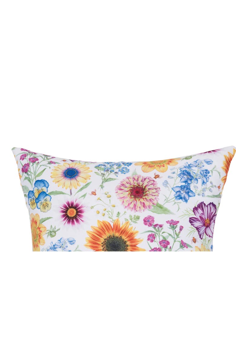 Spring Blossoms Indoor/Outdoor Accent Pillow, Alternate, color, Yellow