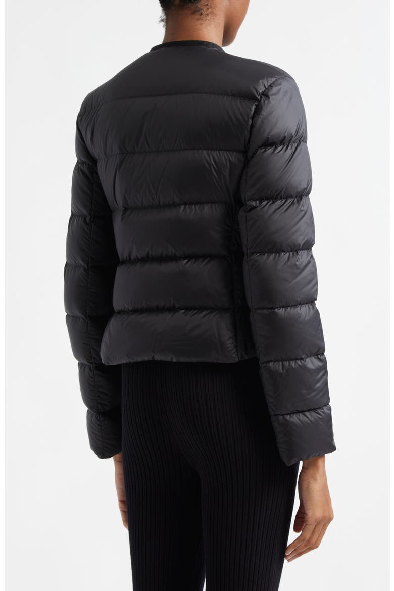 Laurine Down Crop Jacket, Alternate, color, BLACK