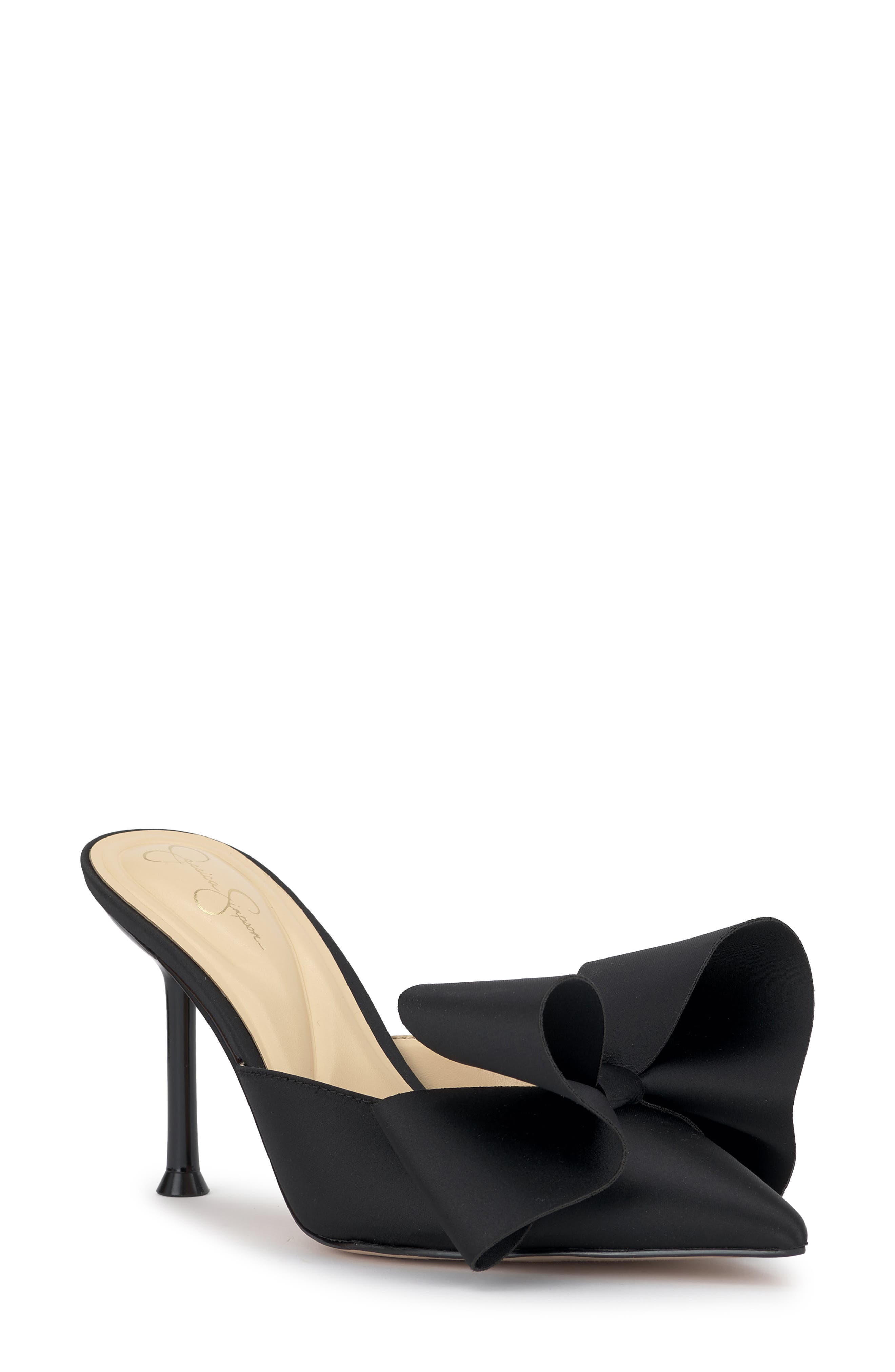 Jessica Simpson Valrin Pointed Toe Mule, Main, color, Black