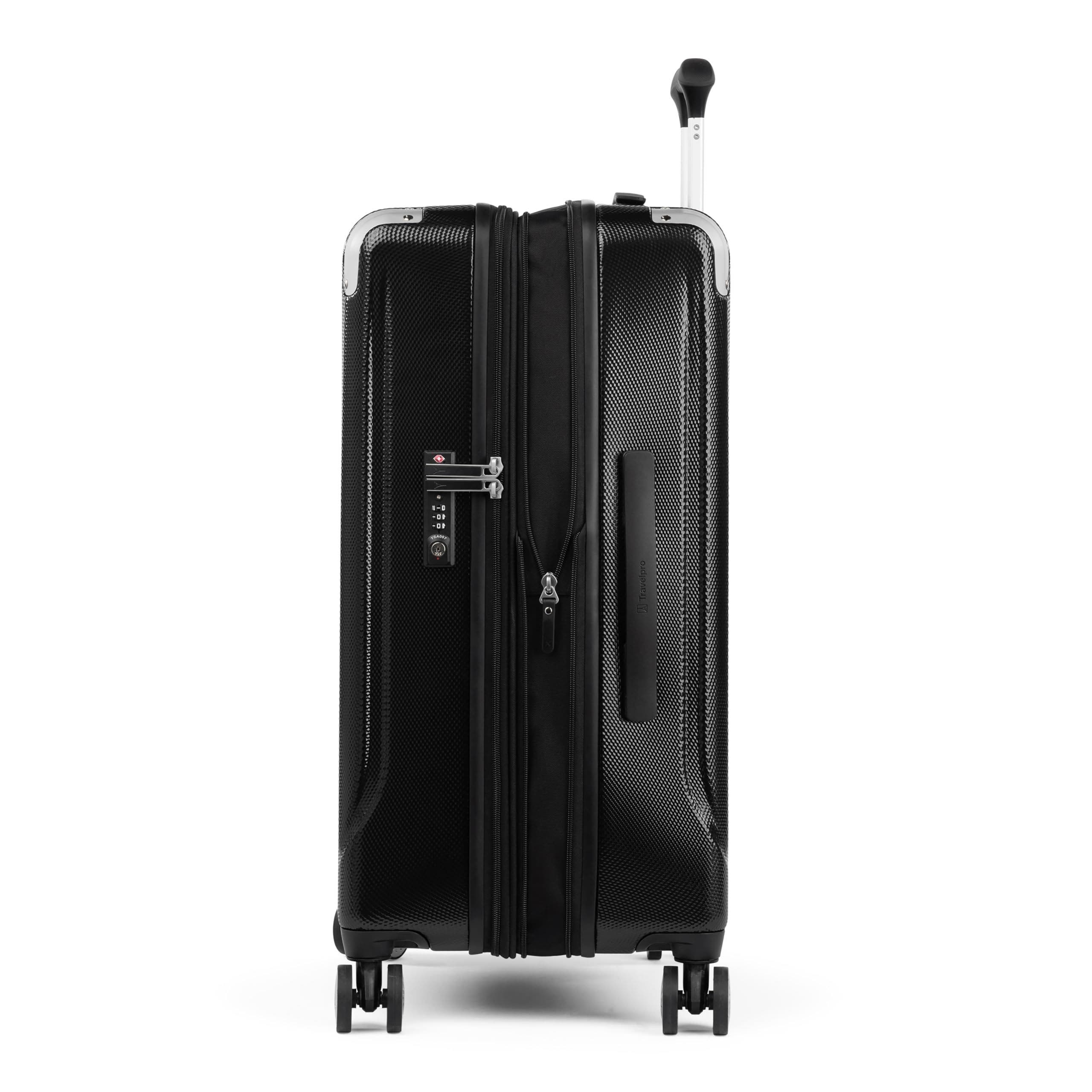 TRAVELPRO Pathways 3 Hardside Expandable 25" Medium Check in Spinner Luggage, Alternate, color, Black Knight