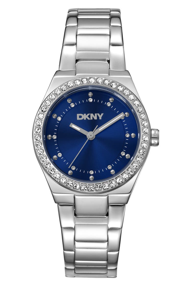 Essential Glitz Bracelet Watch, 30mm, Main, color, DARK BLUE