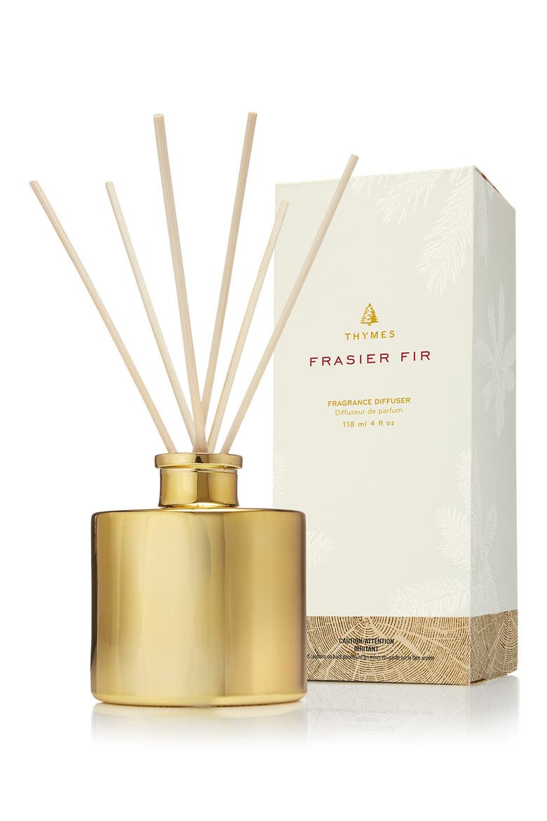 Frasier Fir Petite Gold Reed Diffuser, Main, color, GOLD