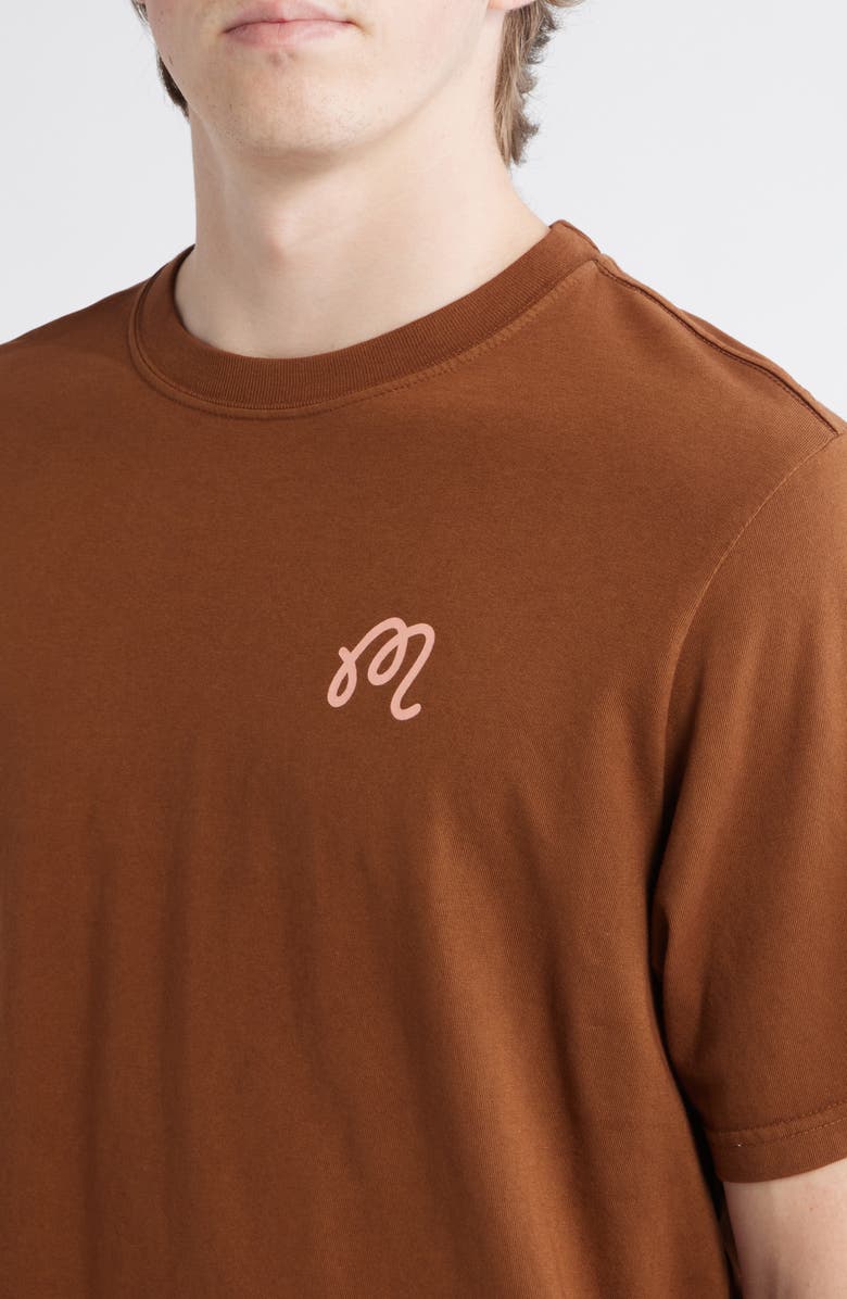 Malbon Golf Bermuda Foraging Graphic T-Shirt, Alternate, color, Pecan