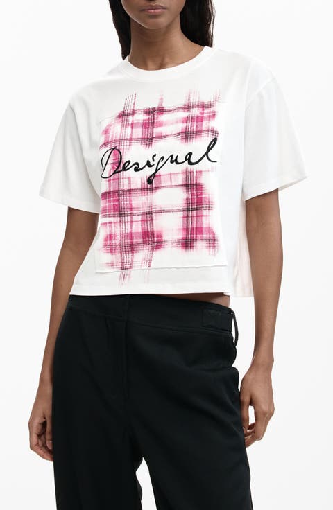 Plaid Logo Graphic T-Shirt