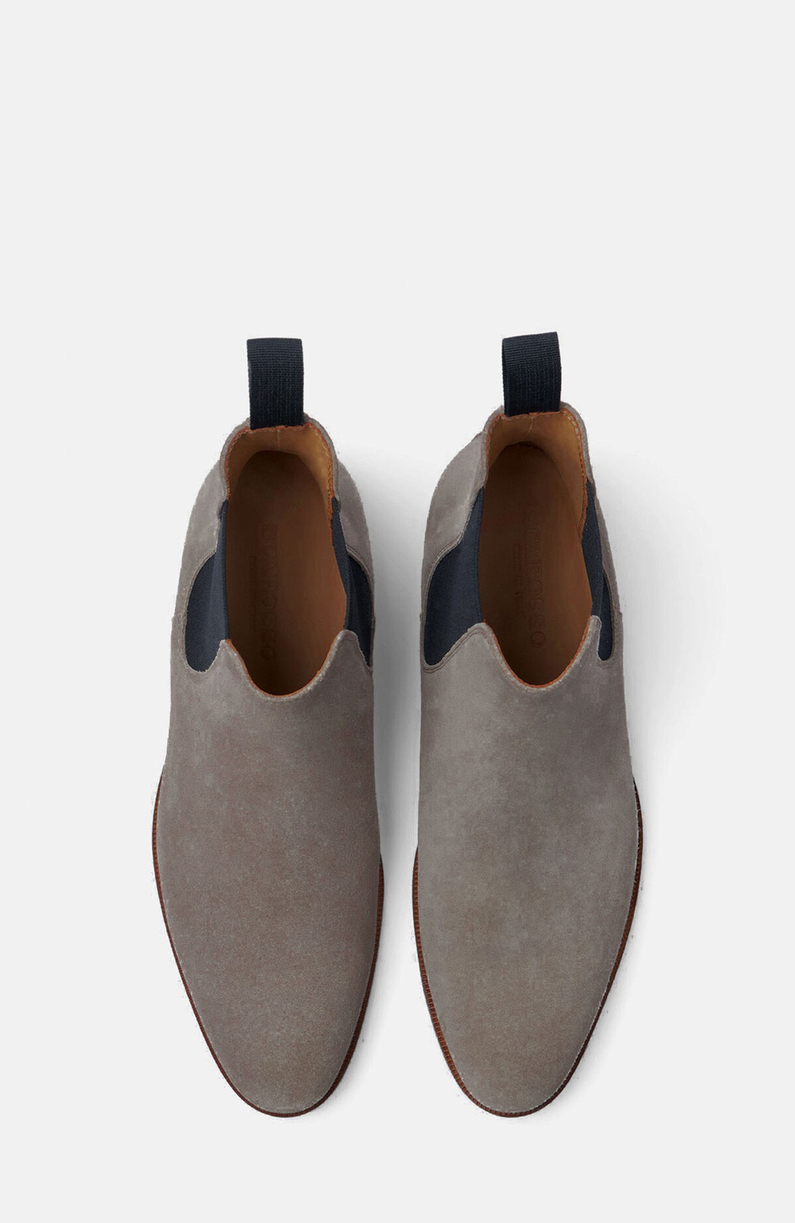 Giancarlo Chelsea Boots, Alternate, color, Taupe Suede