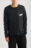 AllSaints Upstaged Long Sleeve Organic Cotton T-Shirt