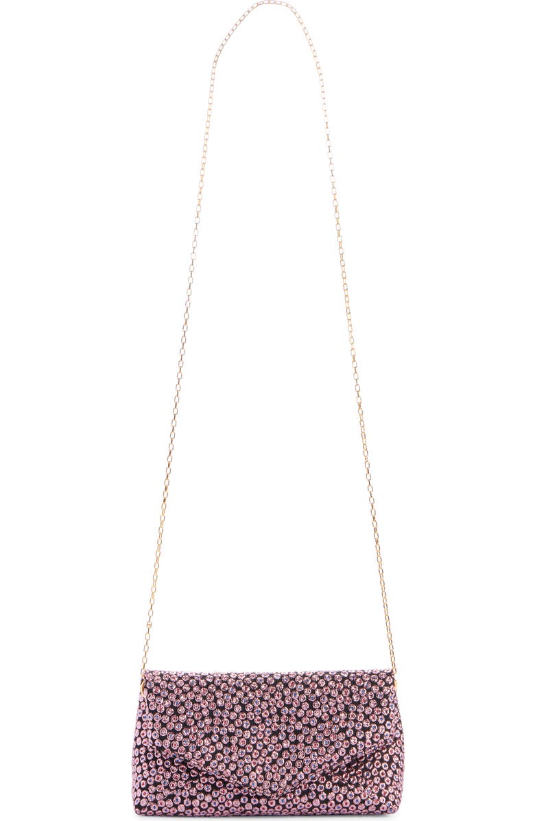 Dries Van Noten Dot Embroidered Leather Clutch, Alternate, color,