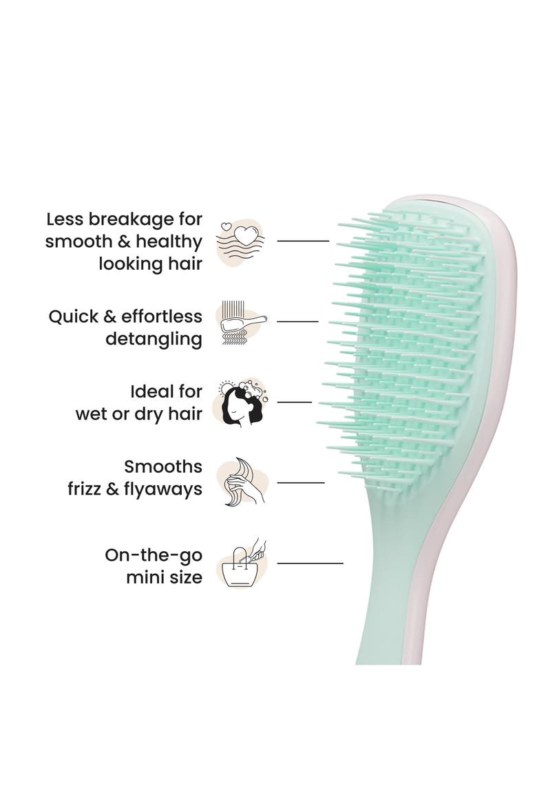Mini Ultimate Detangling Hairbrush, Alternate, color, MARSHMALLOW DUO PINK/MINT