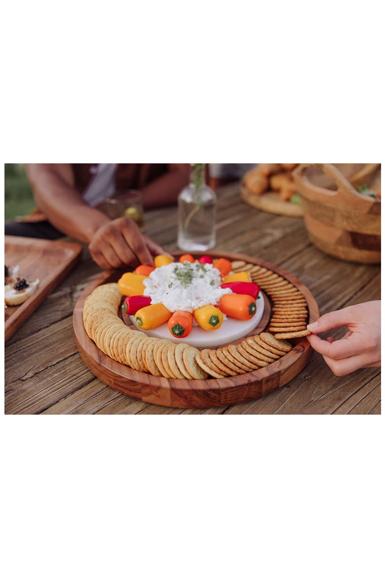 Isla Serving Platter, Alternate, color, BROWN
