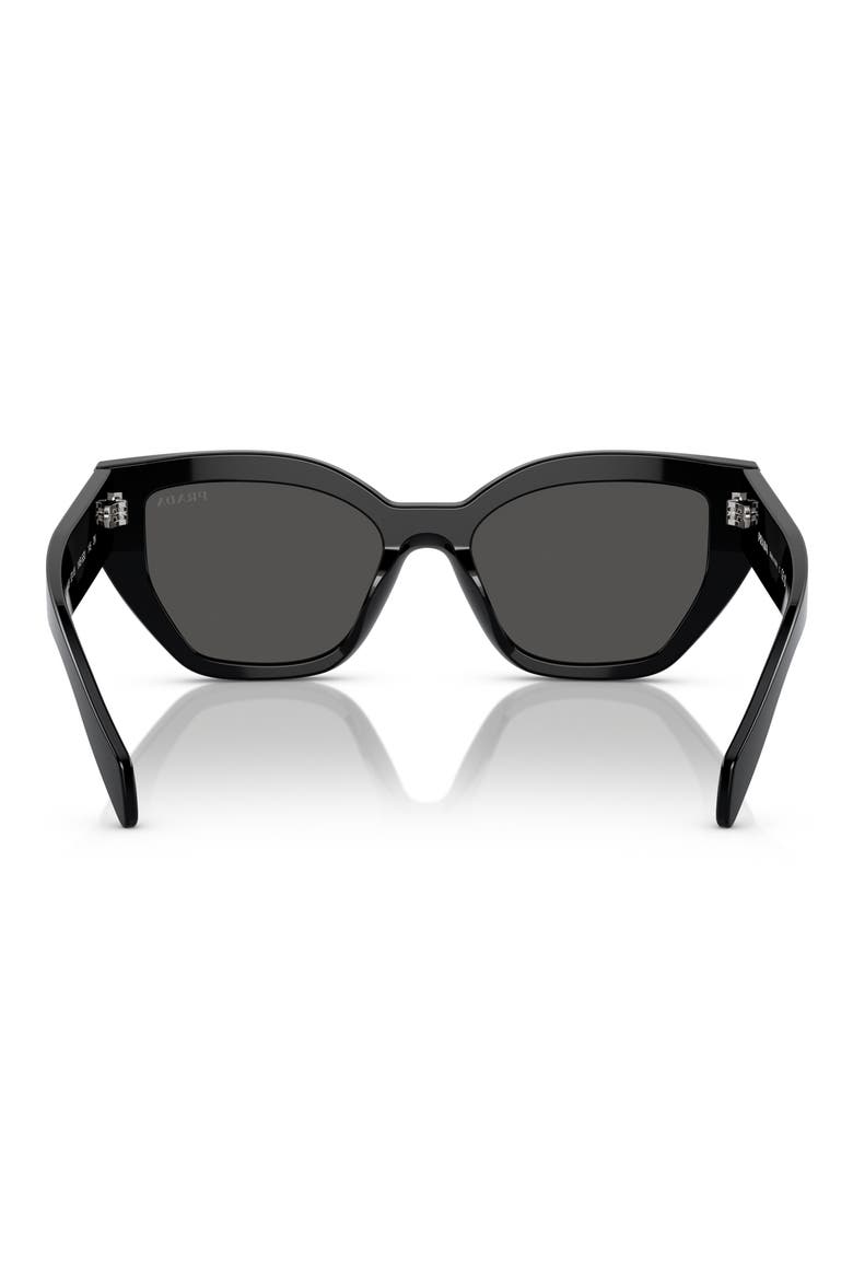 53mm Butterfly Sunglasses, Alternate, color, BLACK