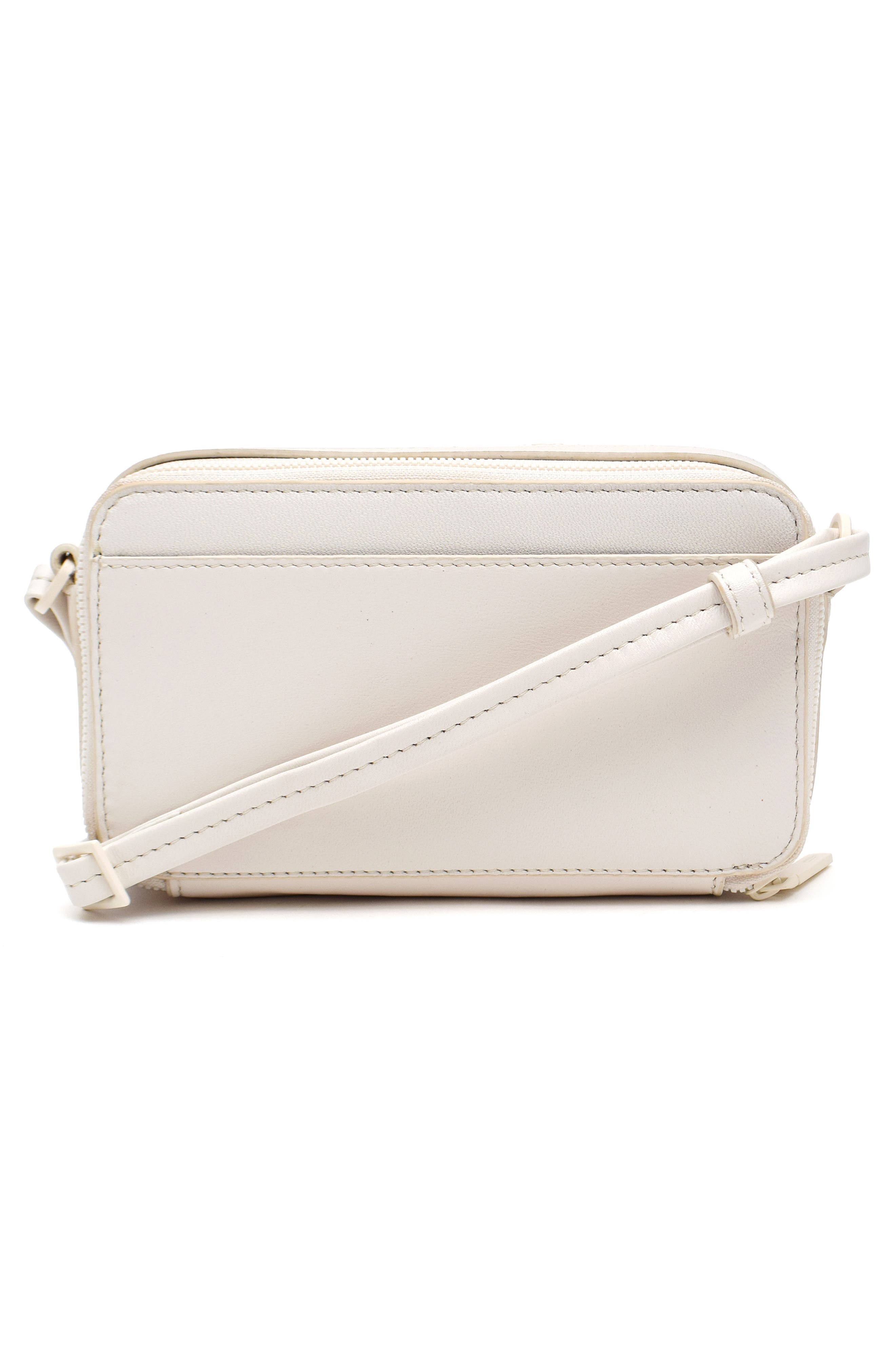 Thacker Riley Leather Crossbody Bag, Alternate, color, Eggshell