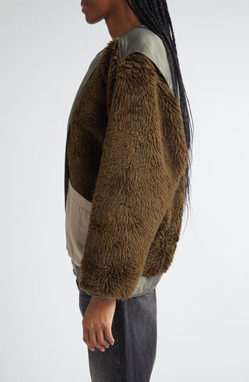 【R13】コクーンライナー R13 Cocoon Liner Mixed Media Jacket | Nordstrom