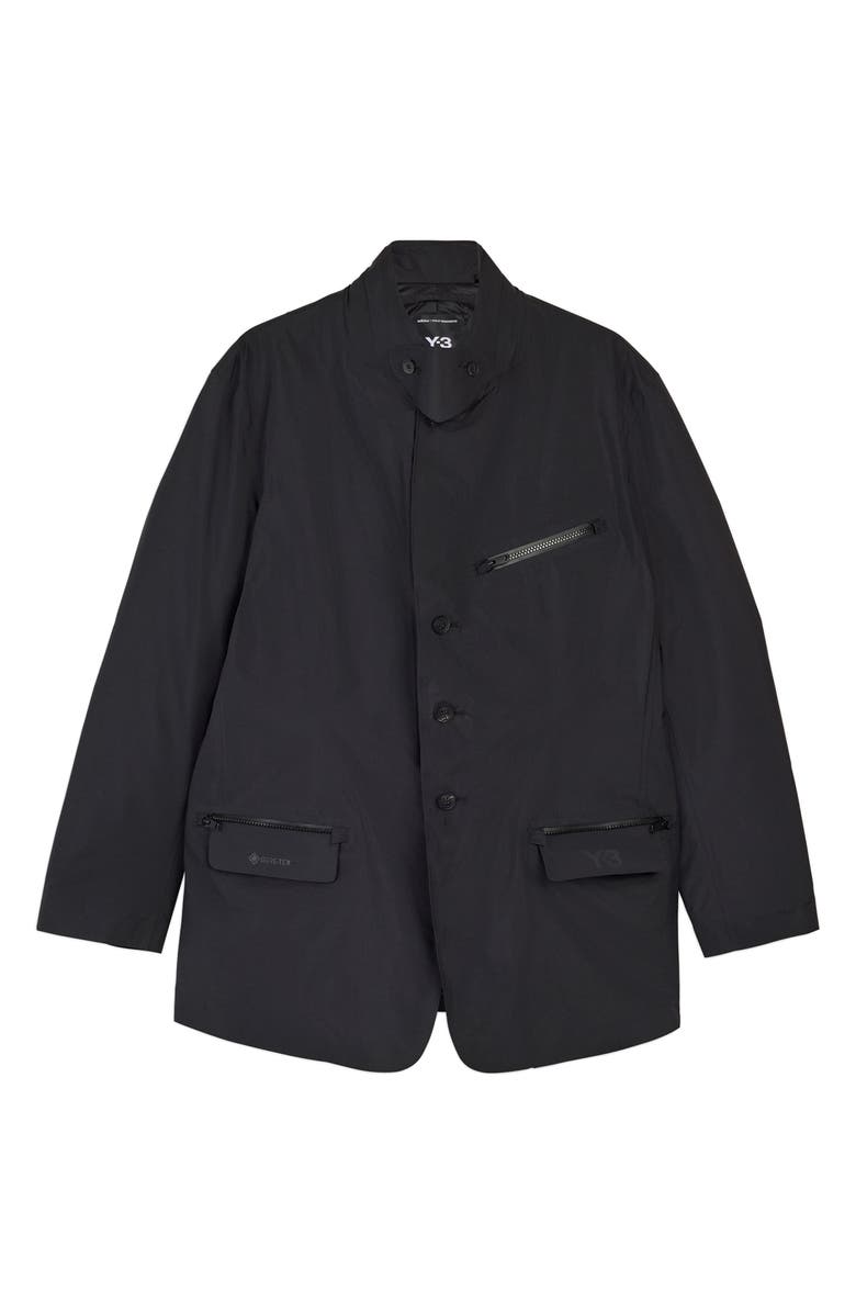 adidas Gore-Tex<sup>®</sup> Waterproof Padded Recycled Nylon Blazer, Main, color, Black
