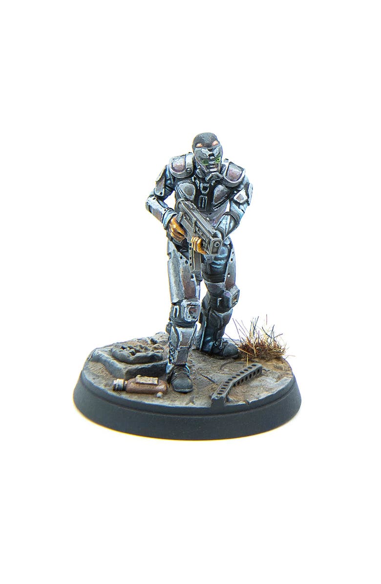 Modiphius Fallout Wasteland Warfare Enclaveforce 6 Miniatures, Alternate, color, Multicolored