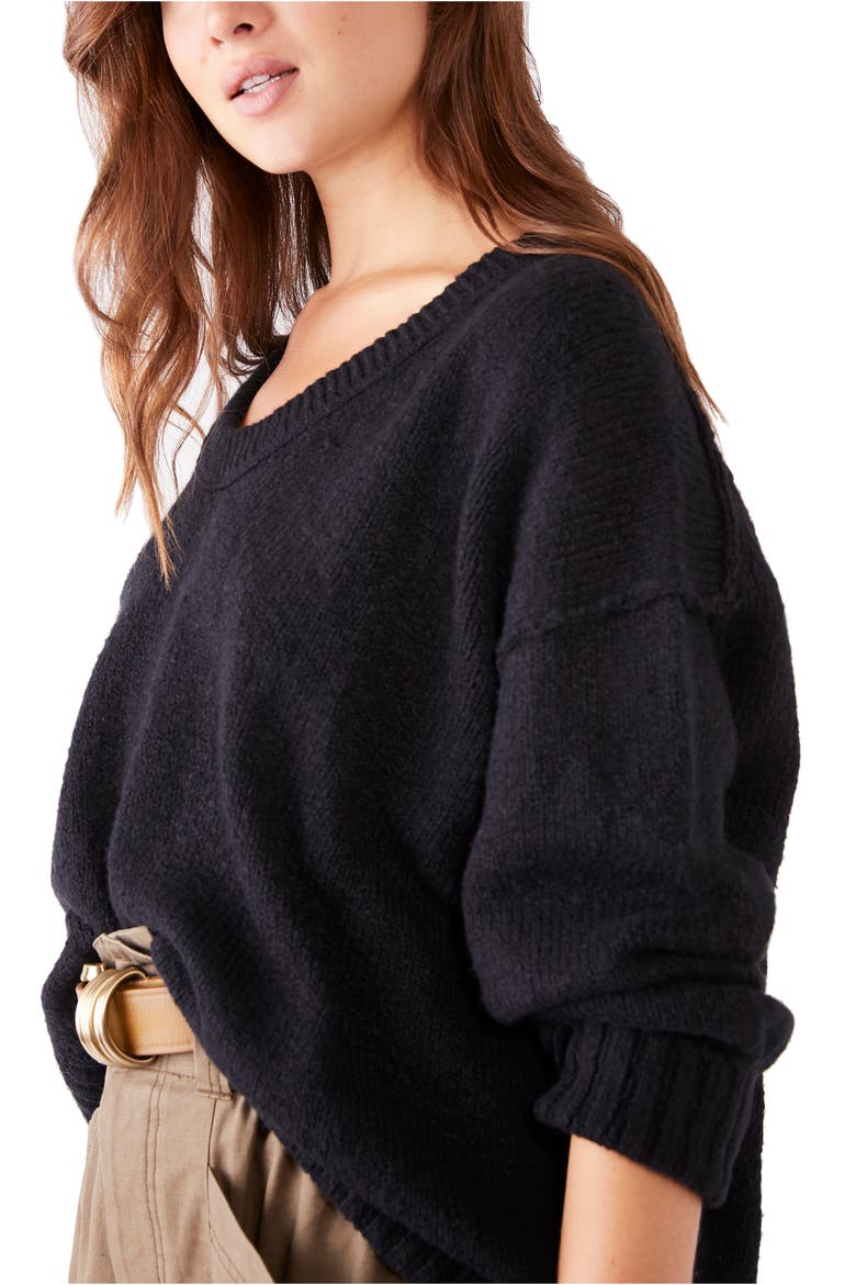 Brookside Sweater, Alternate, color, BLACK