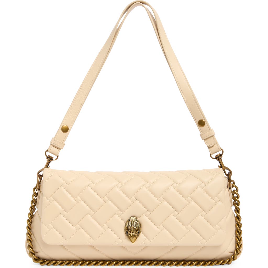 KURT GEIGER KURT GEIGER LONDON LONG KENSINGTON LEATHER SHOULDER BAG
