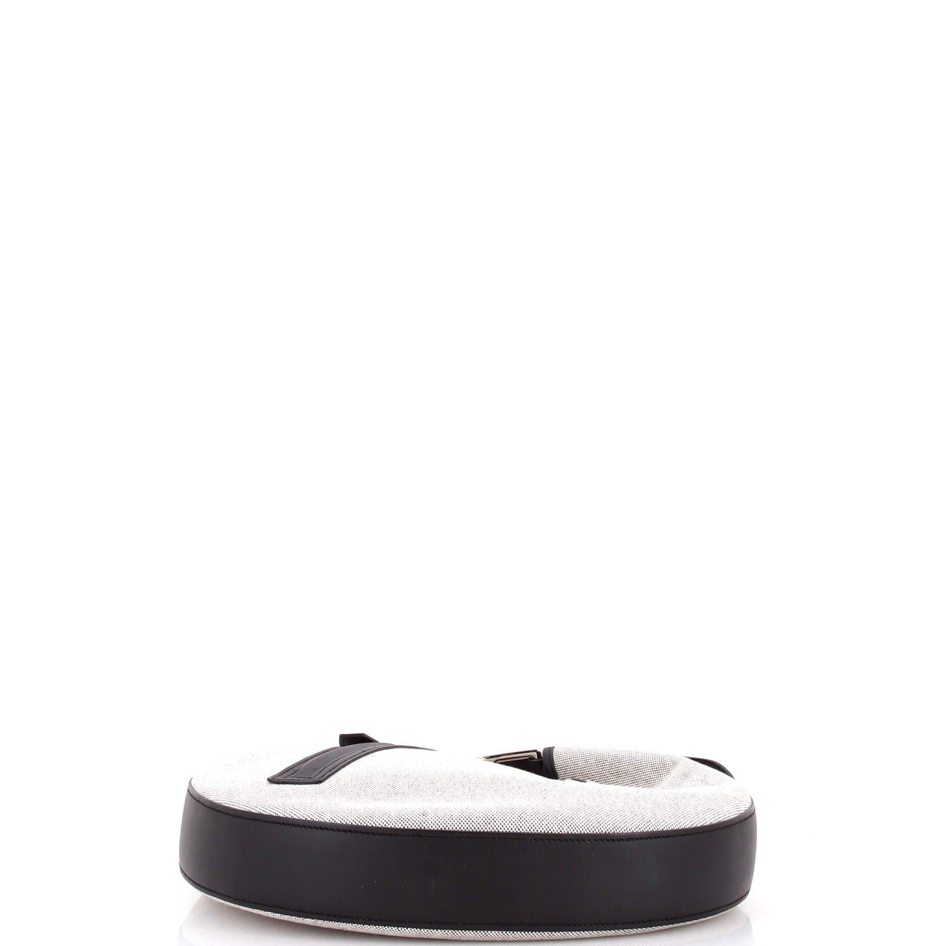 Pre-Owned Hermes Arcon Bag Toile and Leather, Alternate, color, Noir