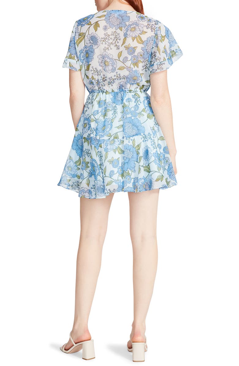 Steve Madden Kirsty Floral Chiffon Minidress, Alternate, color, 