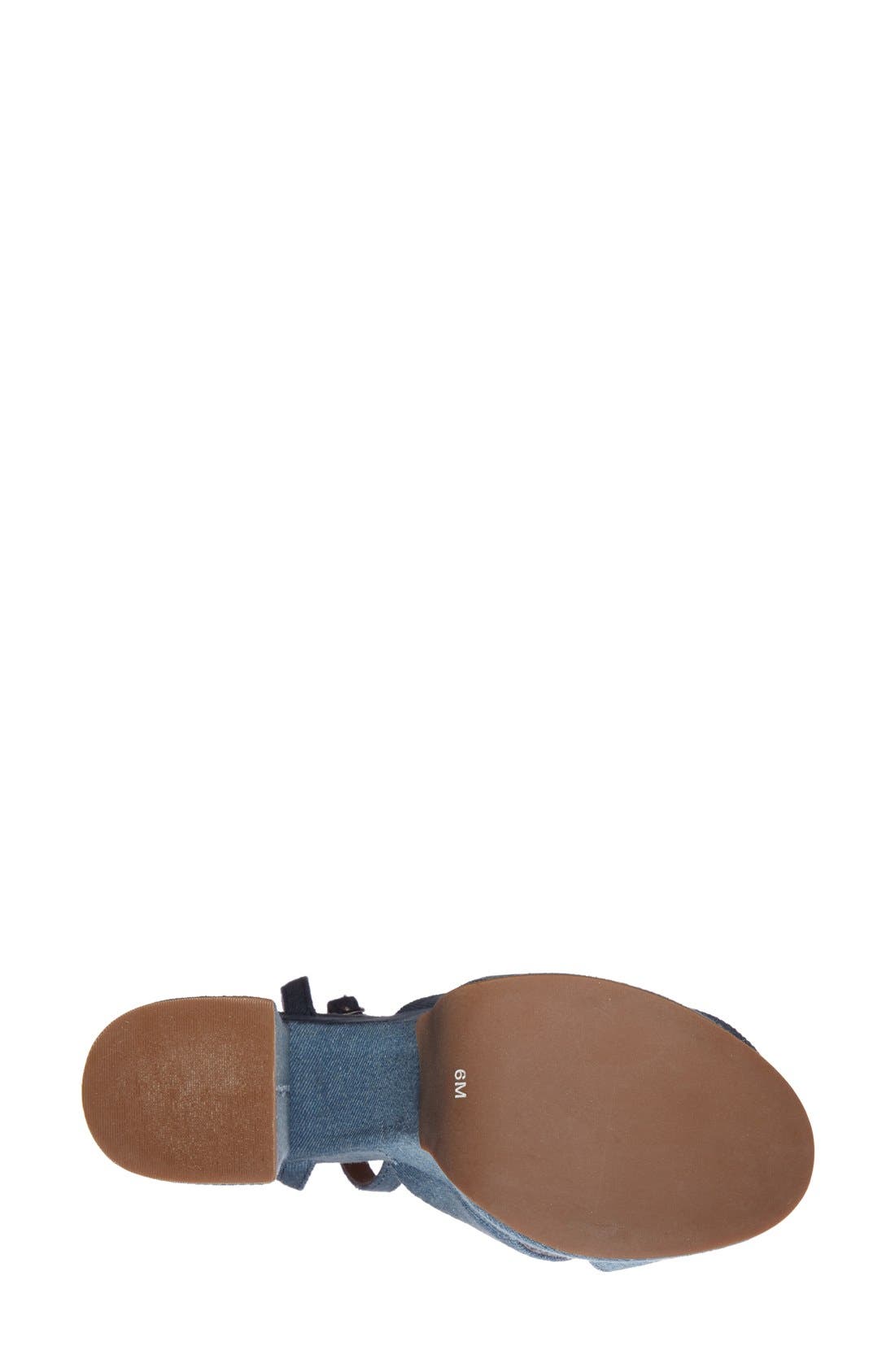 'Rosanna' Platform Sandal, Alternate, color, BLUE DENIM