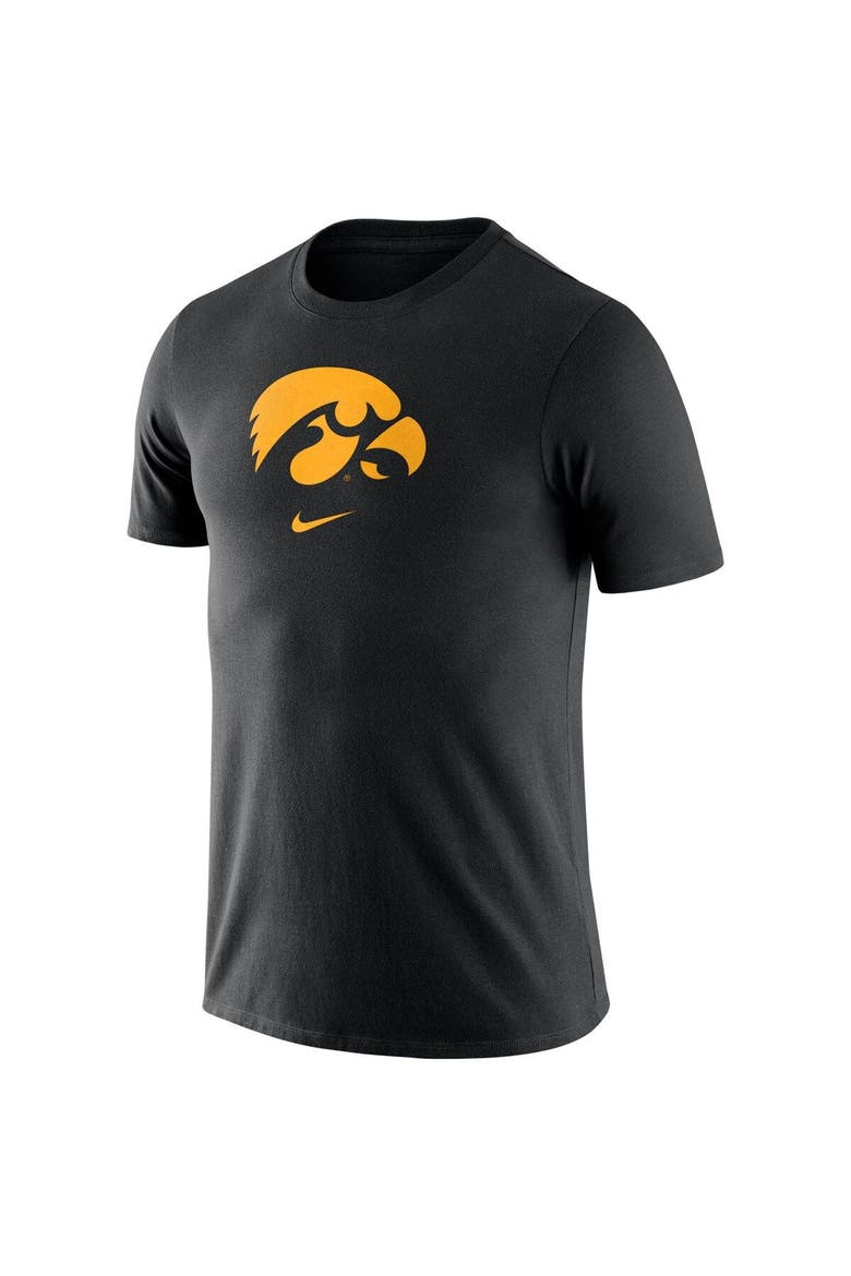 Men's Nike Black Iowa Hawkeyes Essential Logo T-Shirt, Alternate, color, Black