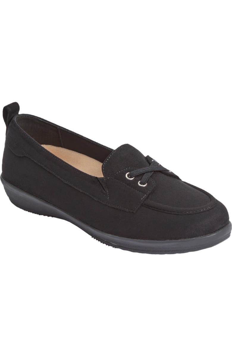 Comfortview The Bete Slip On Orthotic Flat, Main, color, Black