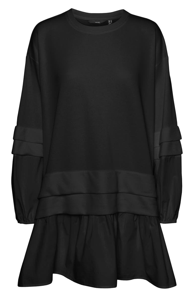 VERO MODA Ulva Long Sleeve Drop Waist Dress, Main, color, 