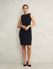 HOBBS LONDON Tailored Boat Neck Sleeveless Dress