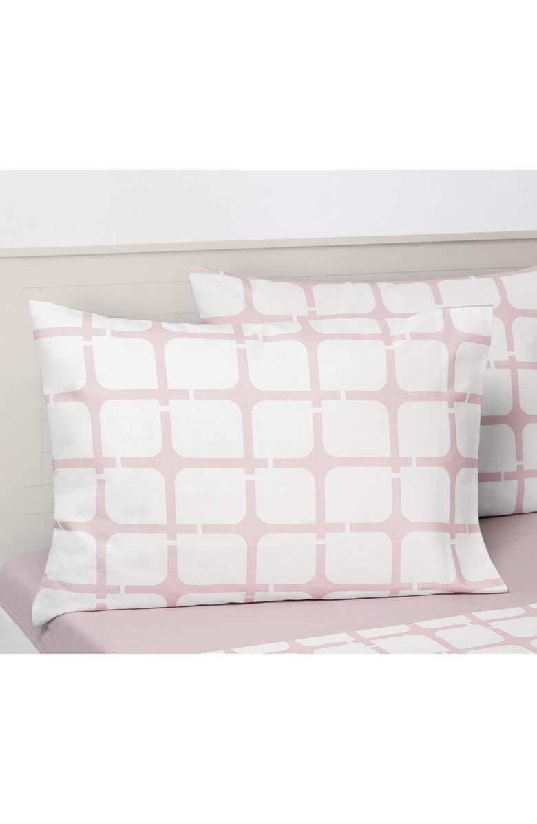 Brooks Brothers Geo Turkish Cotton Pillowcases, Alternate, color, Pink