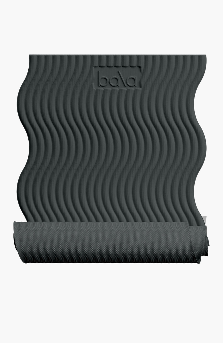 Bala The Plush Mat, Alternate, color, Charcoal / Wavy