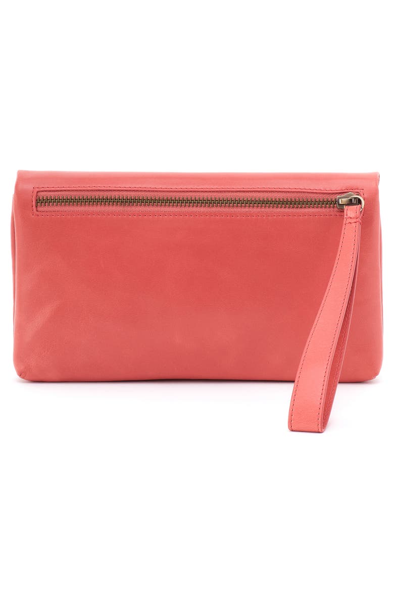 HOBO Lauren Leather Wristlet, Alternate, color, Cherry Blossom
