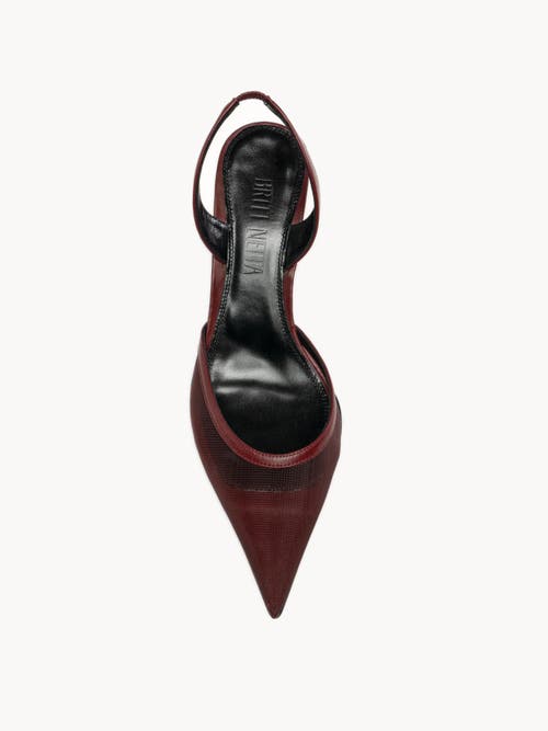 Britt Netta Esme Slingback 60 In Burgundy