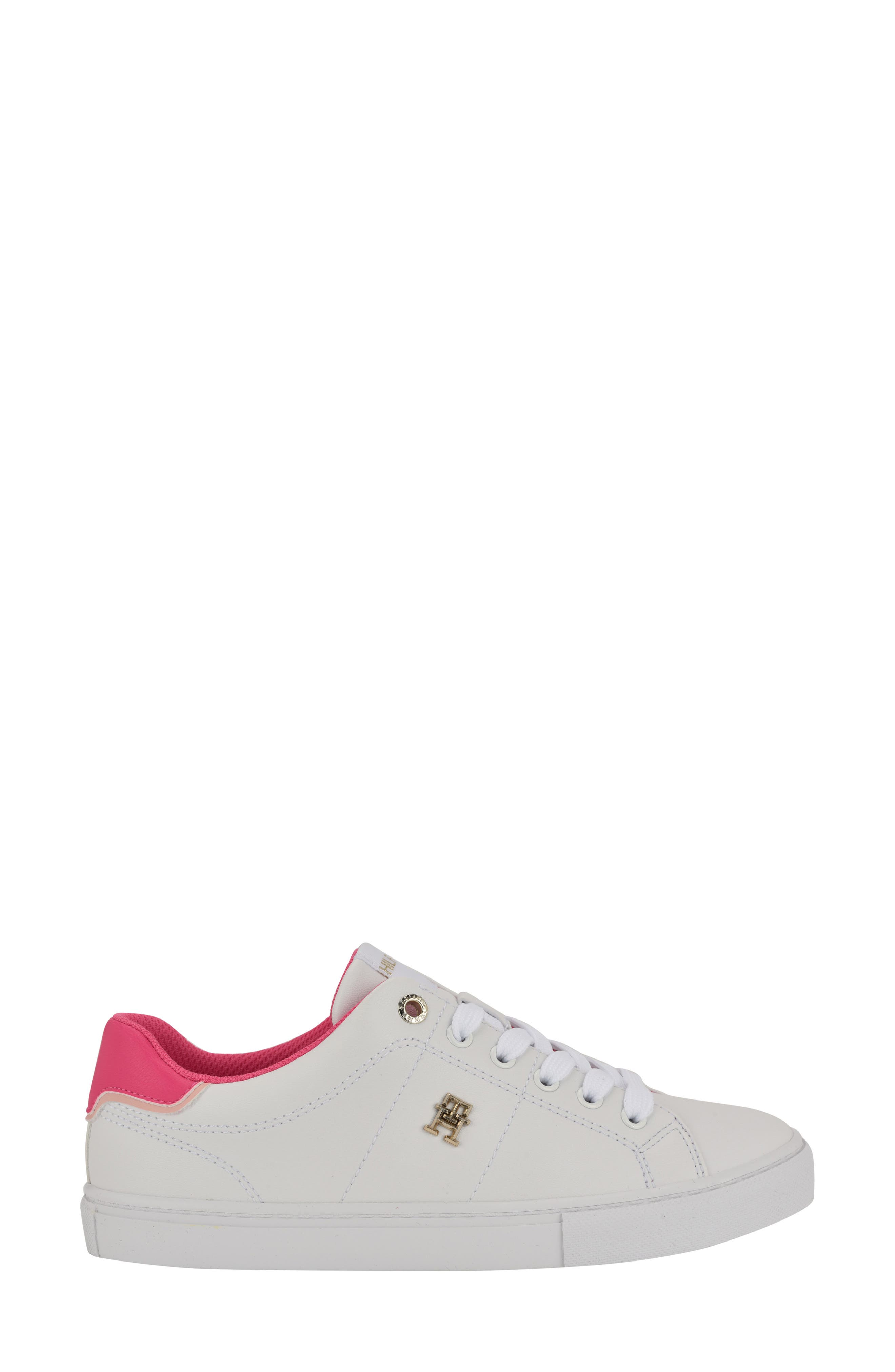 Lanzey Low Top Sneaker, Alternate, color, WHITE/TROPICAL PINK/SOFT ROSE