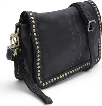 Bolsa fashion NovaMarisa Studded Leather Crossbody Bag