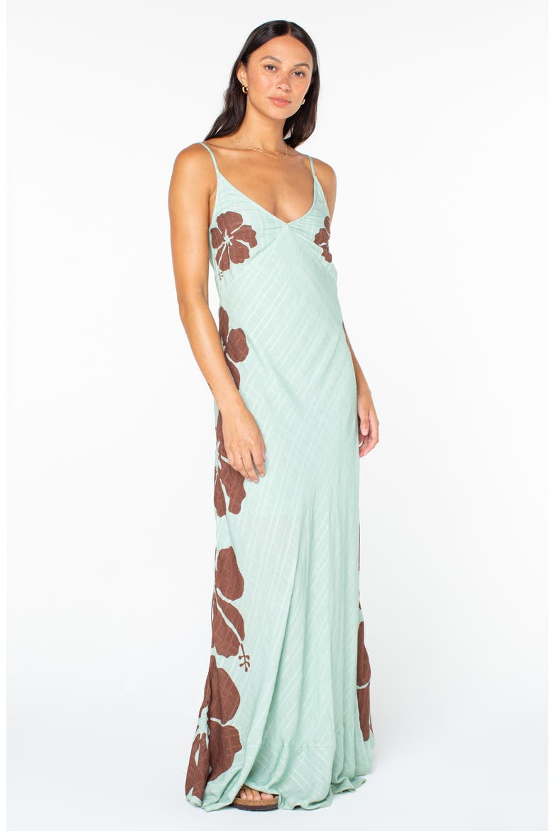 Lost Paradise Maxi Sundress, Alternate, color, CAMEO GRN