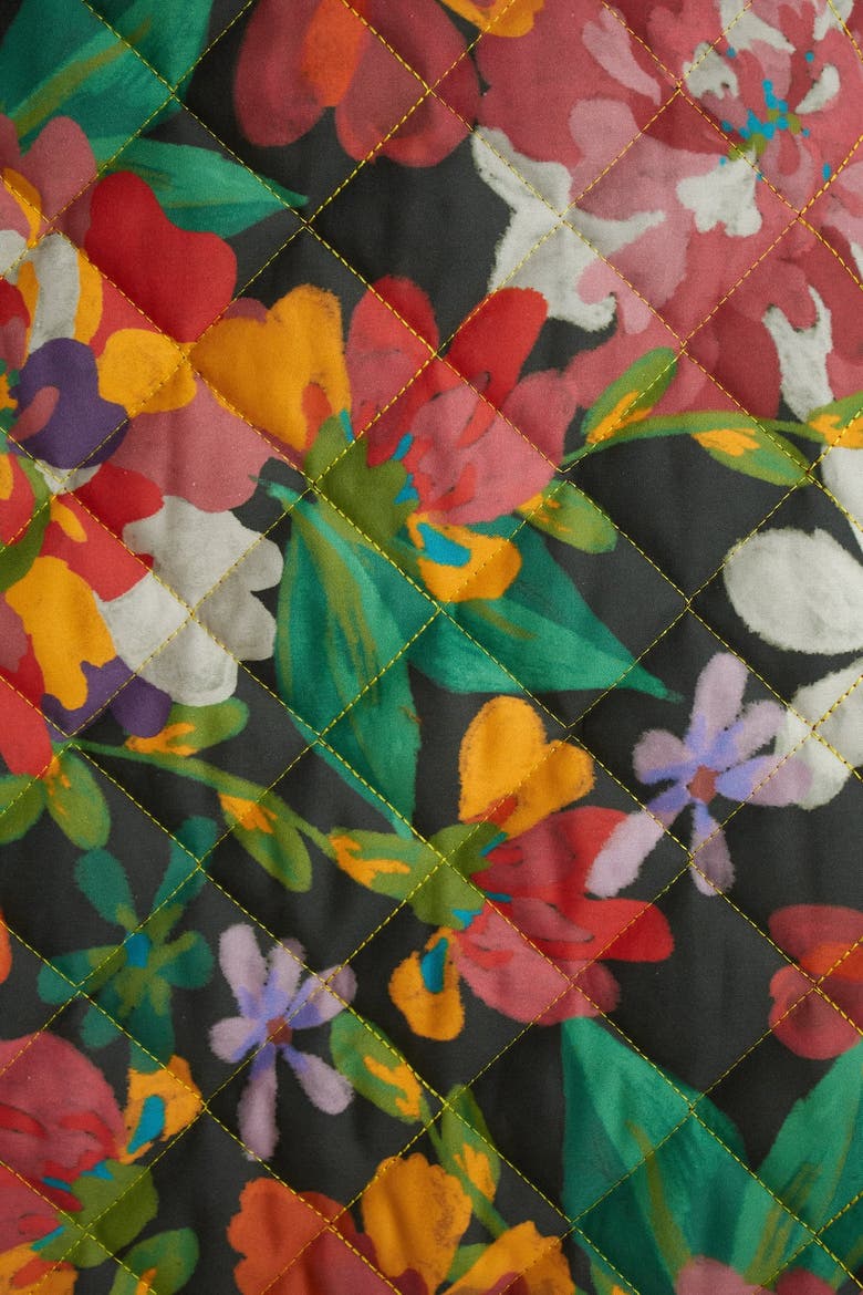 Juani Vest, Alternate, color, Green garden / brown floral